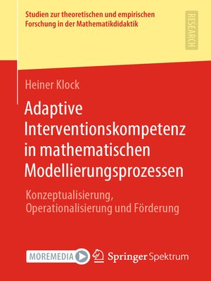 cover image of Adaptive Interventionskompetenz in mathematischen Modellierungsprozessen